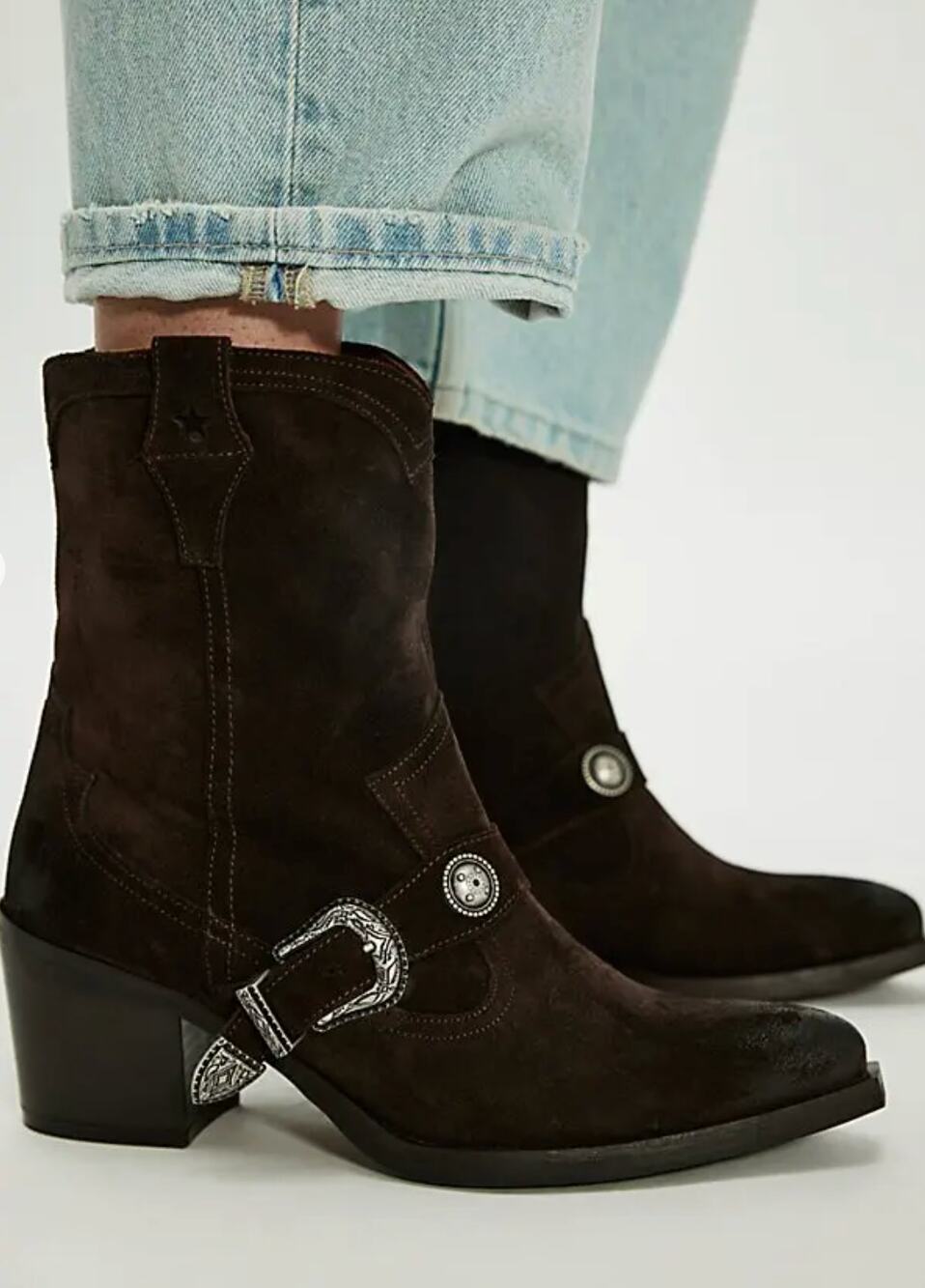 Free People Lady Lonestar Western Boots, NWOB, Size 10